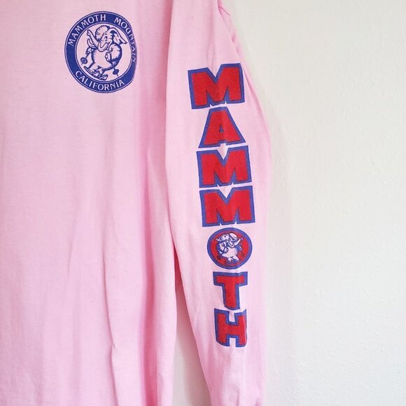 Pink Long Sleeve Spirit Jersey Mammoth Mountain Skiing Oversized Back Printed - Picture 5 of 9